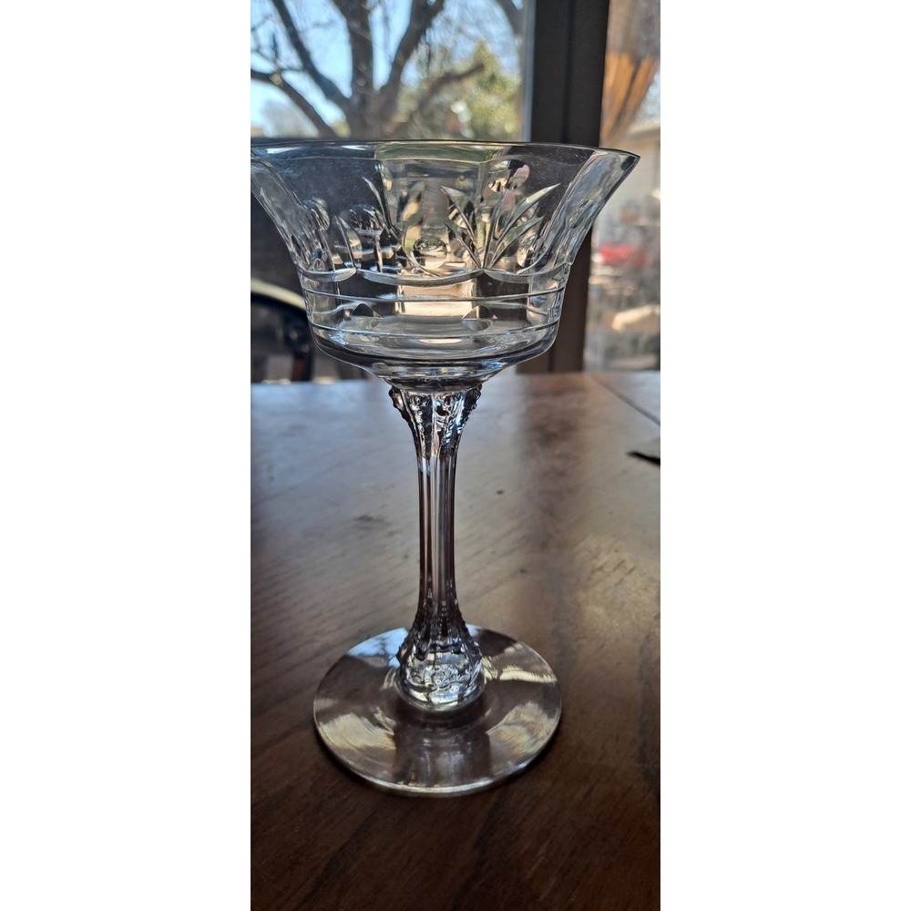 Vintage Cut‎ Crystal Champagne Glass